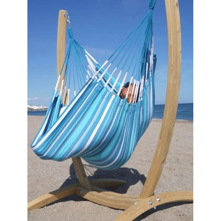 Tropical Hamac - Chaise hamac Malaga XL avec pied en bois 4/5