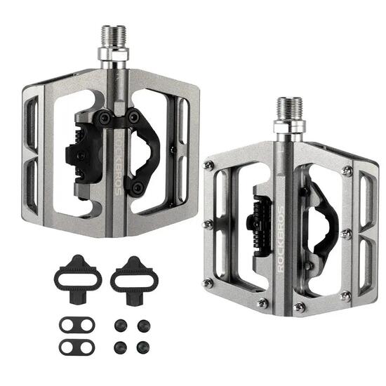 Pédales mixtes automatiques SPD et plates en aluminium CNC ROCKBROS