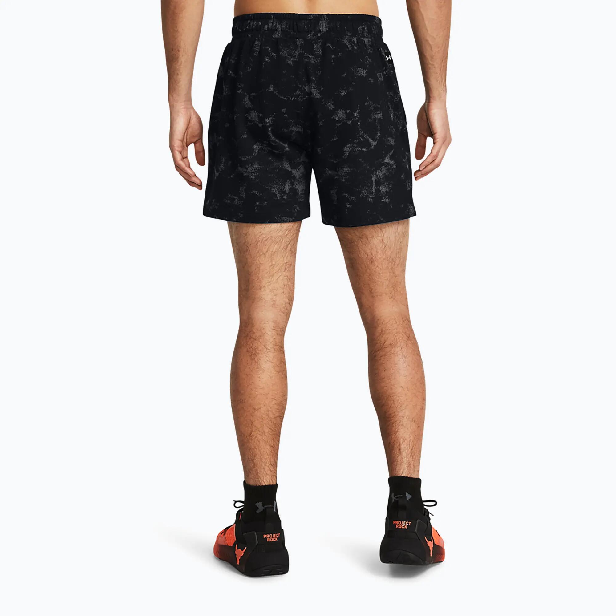 Spodenki treningowe męskie Under Armour Project Rock AOP Rvl Terry Sts 2/2