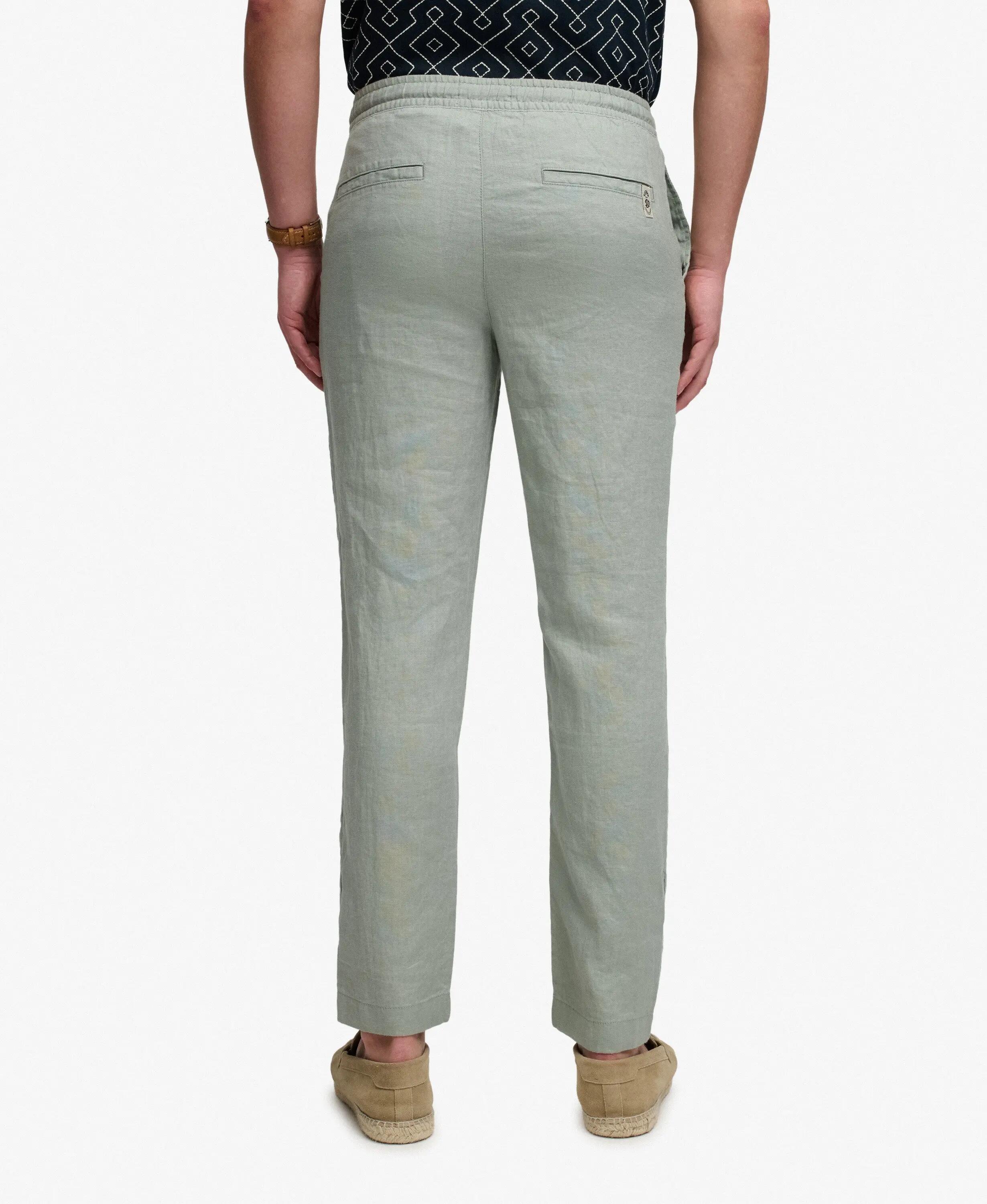 superdry Calças Merchant em linho Bay Green 4/6
