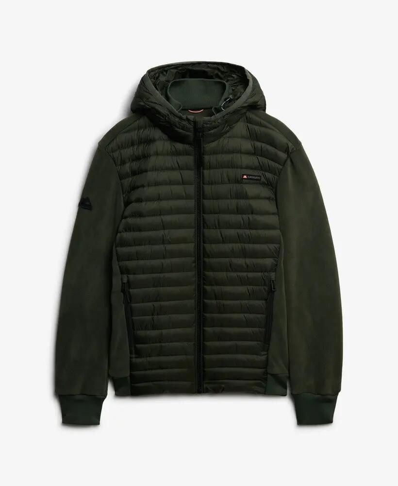 superdry Casaco Hooded Storm Fleece Hybrid corpo acolchoado mangas em fleece 7/7