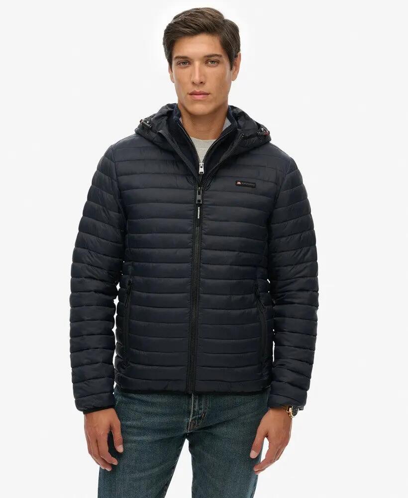 superdry Kurtka Hooded Fuji Lite z recyklingowanego nylonu - slim 5/7