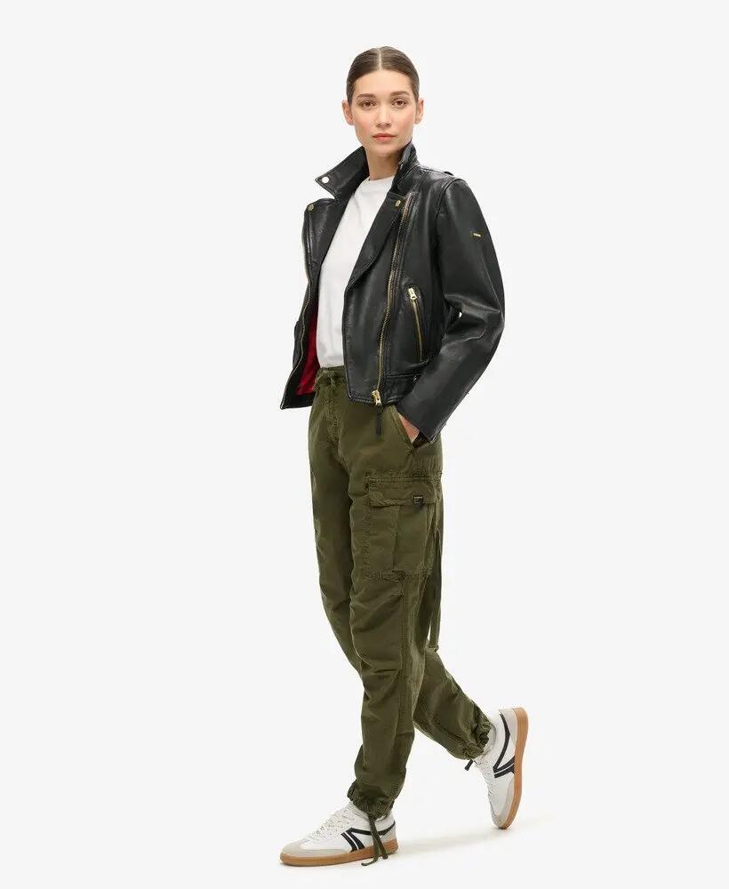 superdry Low Rise Para Cargo da donna – cotone 100%, taglia 27 2/6