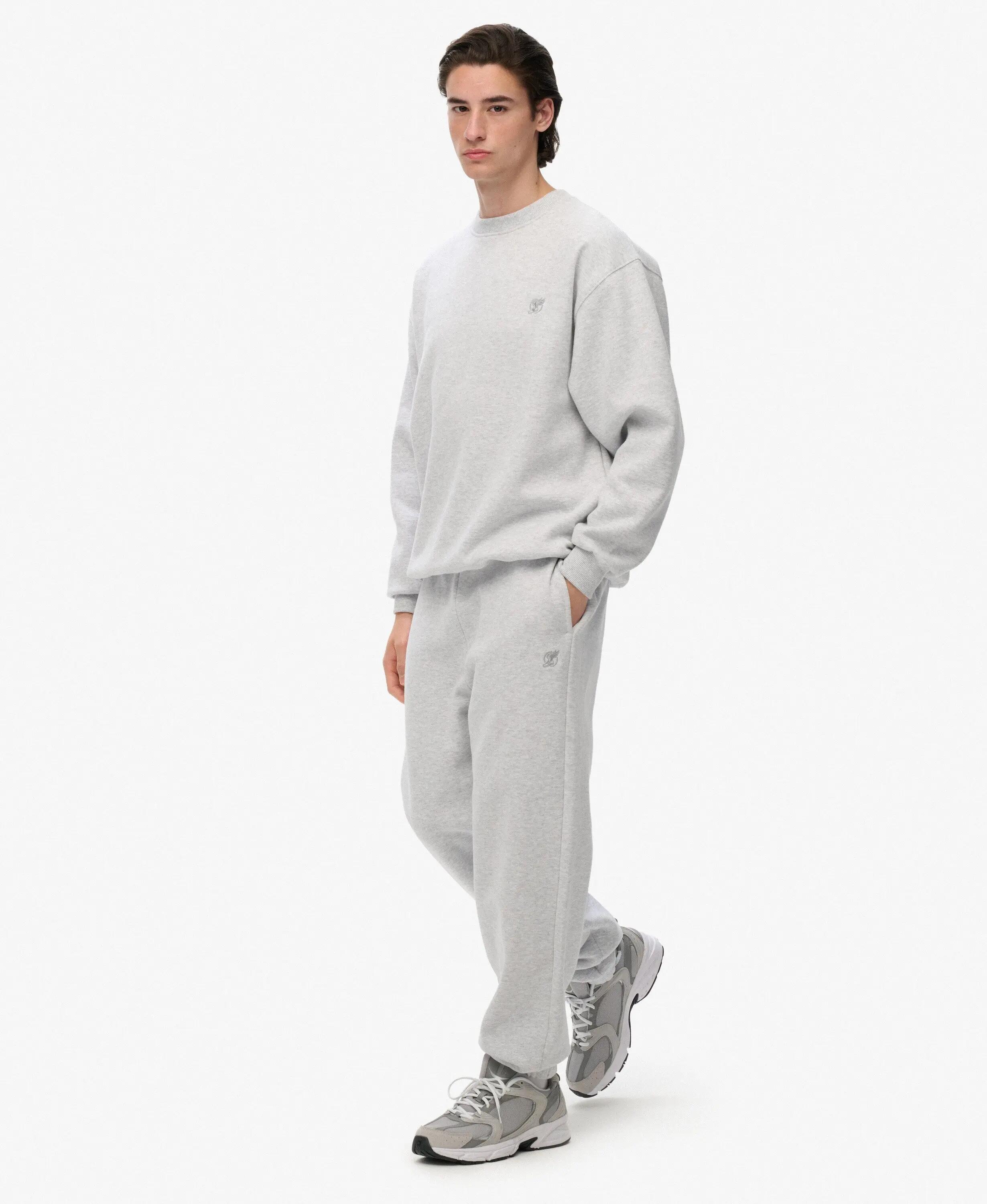 superdry Oversized Joggers — coupe large, Cadet Grey Marl 4/7