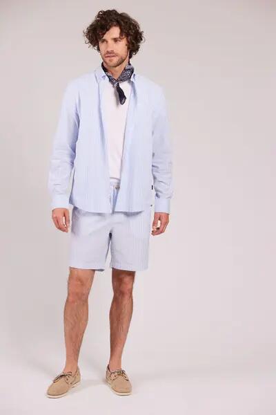 sebago Seersucker Shorts BLUE 6/7
