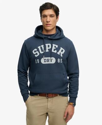 Superdry athletic essentials hoodie – loose fit van katoen en gerecycled