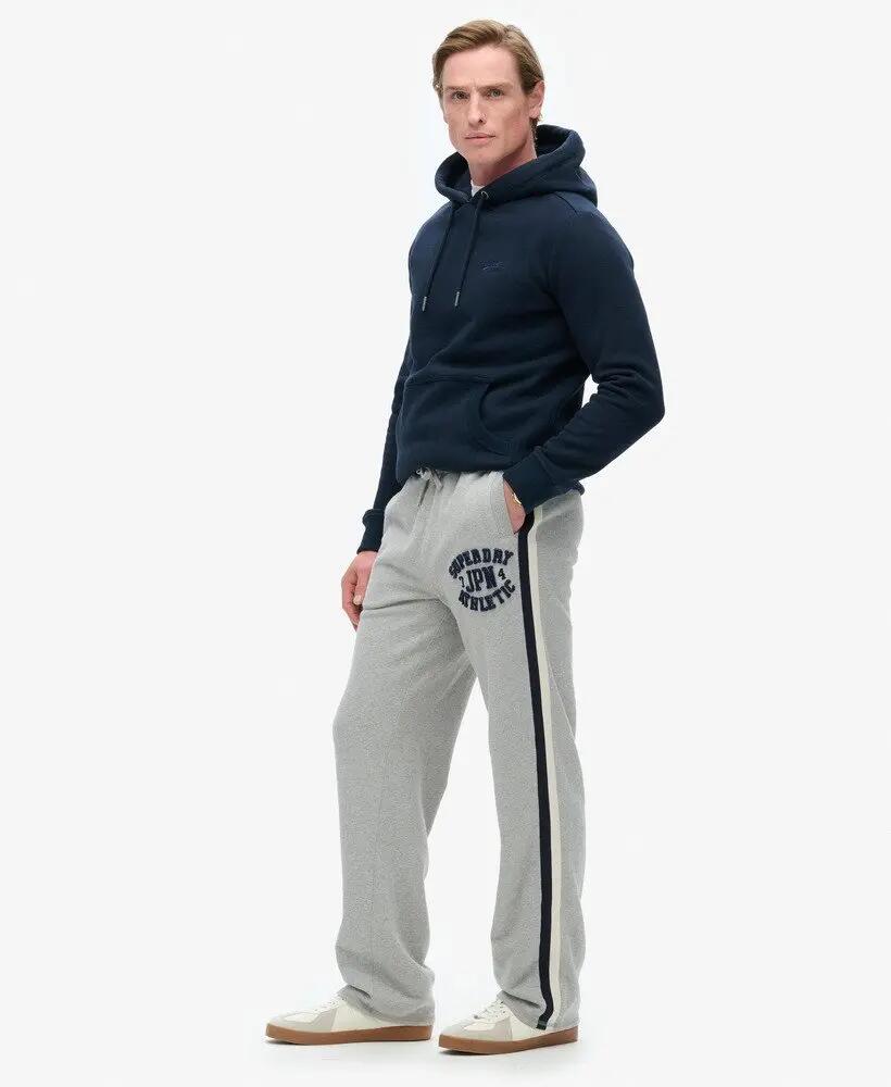 superdry Pantalone Vintage Athletic Jogger in cotone grigio 2/4