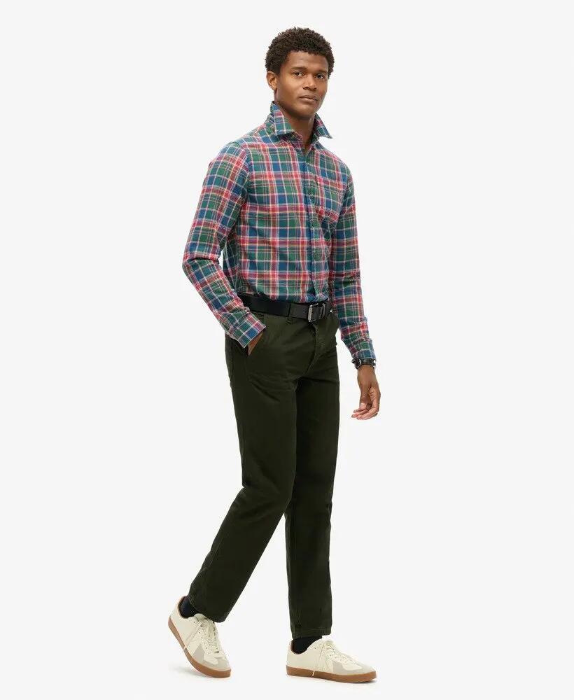 superdry Calças Five Pocket Work – corte straight, 100% algodão 4/7