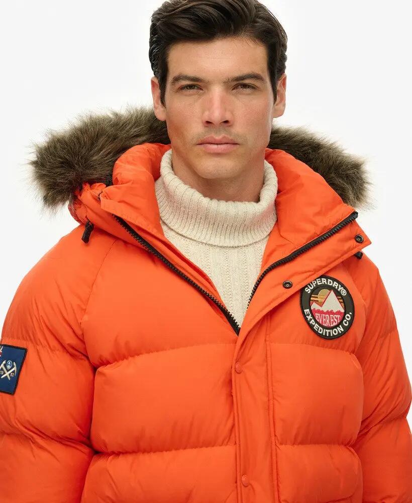 superdry Everest Longline Baffled Parka – parka longa acolchoada 4/7