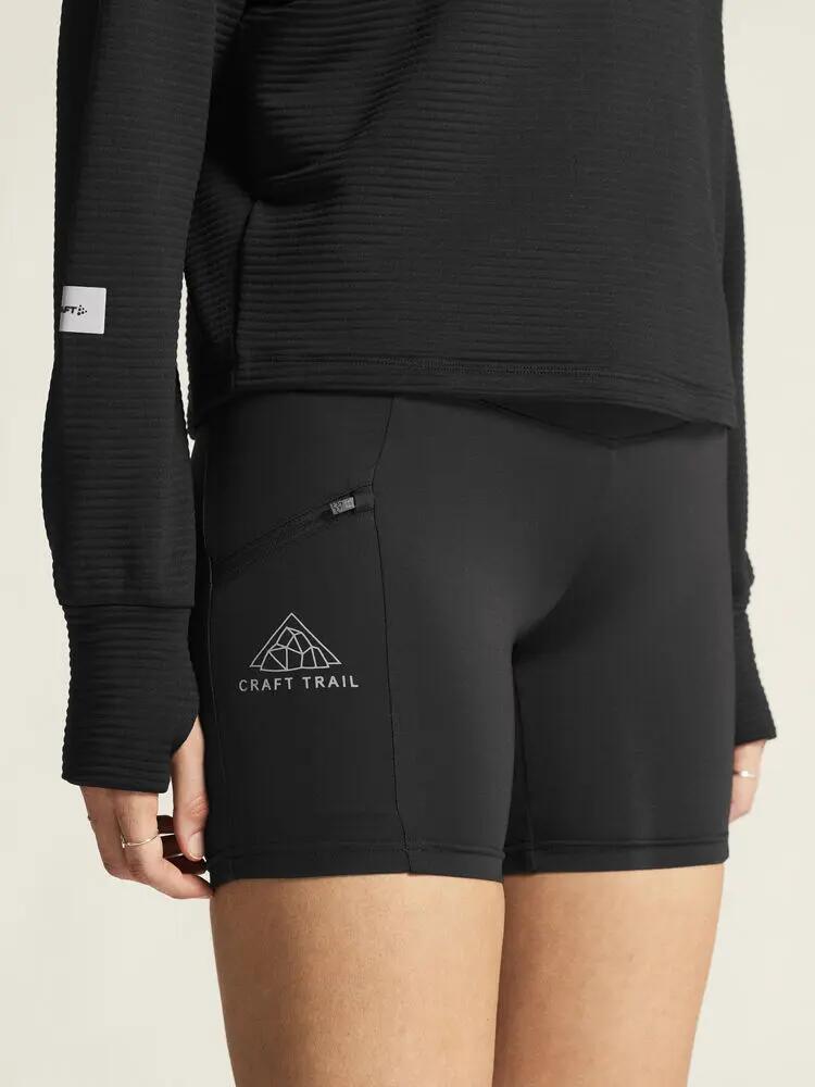 craft PRO Trail Short Tights 2 W – Malla corta trail en poliéster reciclado, 6/7