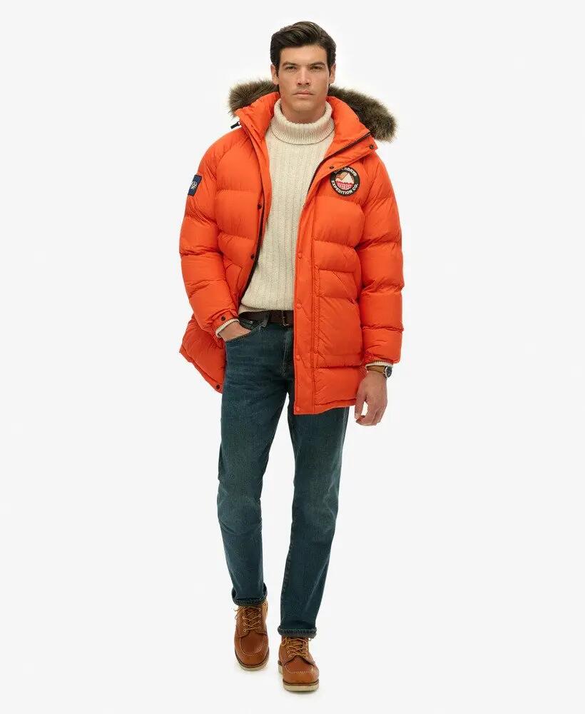 superdry Everest Longline Baffled Parka – parka longa acolchoada 3/7