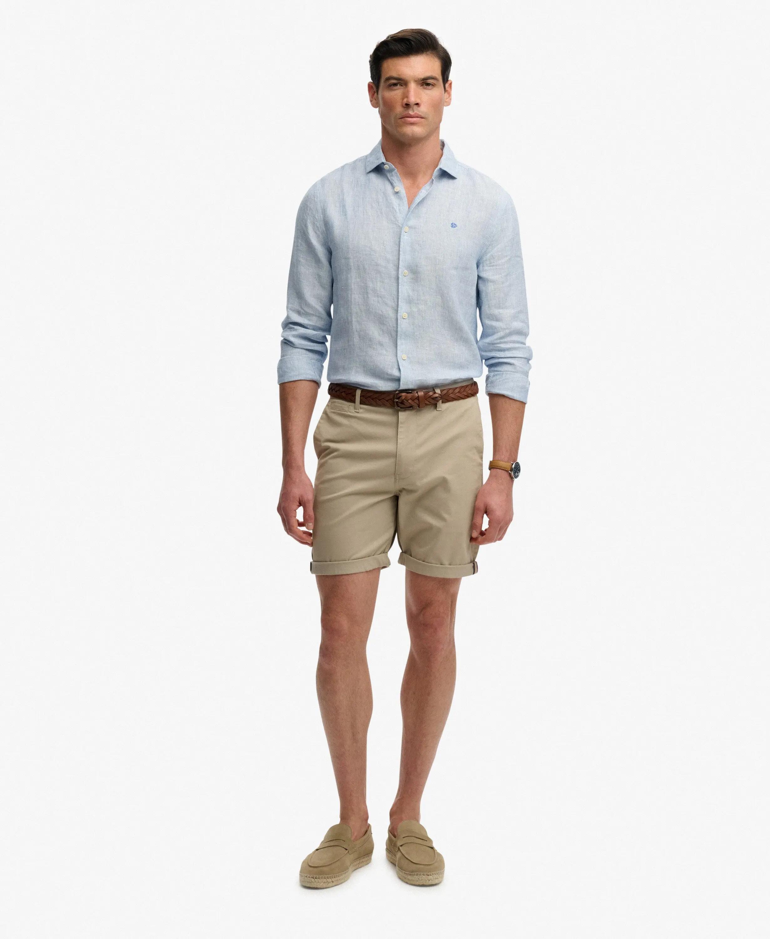 superdry Premium Regular Chino Shorts – slim fit in cotone elasticizzato 5/7