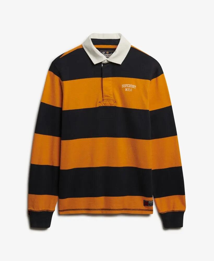 superdry Rugby Vintage Athletic Stripe – Polo décontracté en coton bio 7/7