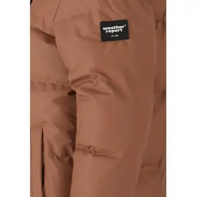 weather_report Casaco Audrey W Long PU Puffer W-Pro 5000 - 100% poliéster 3/4