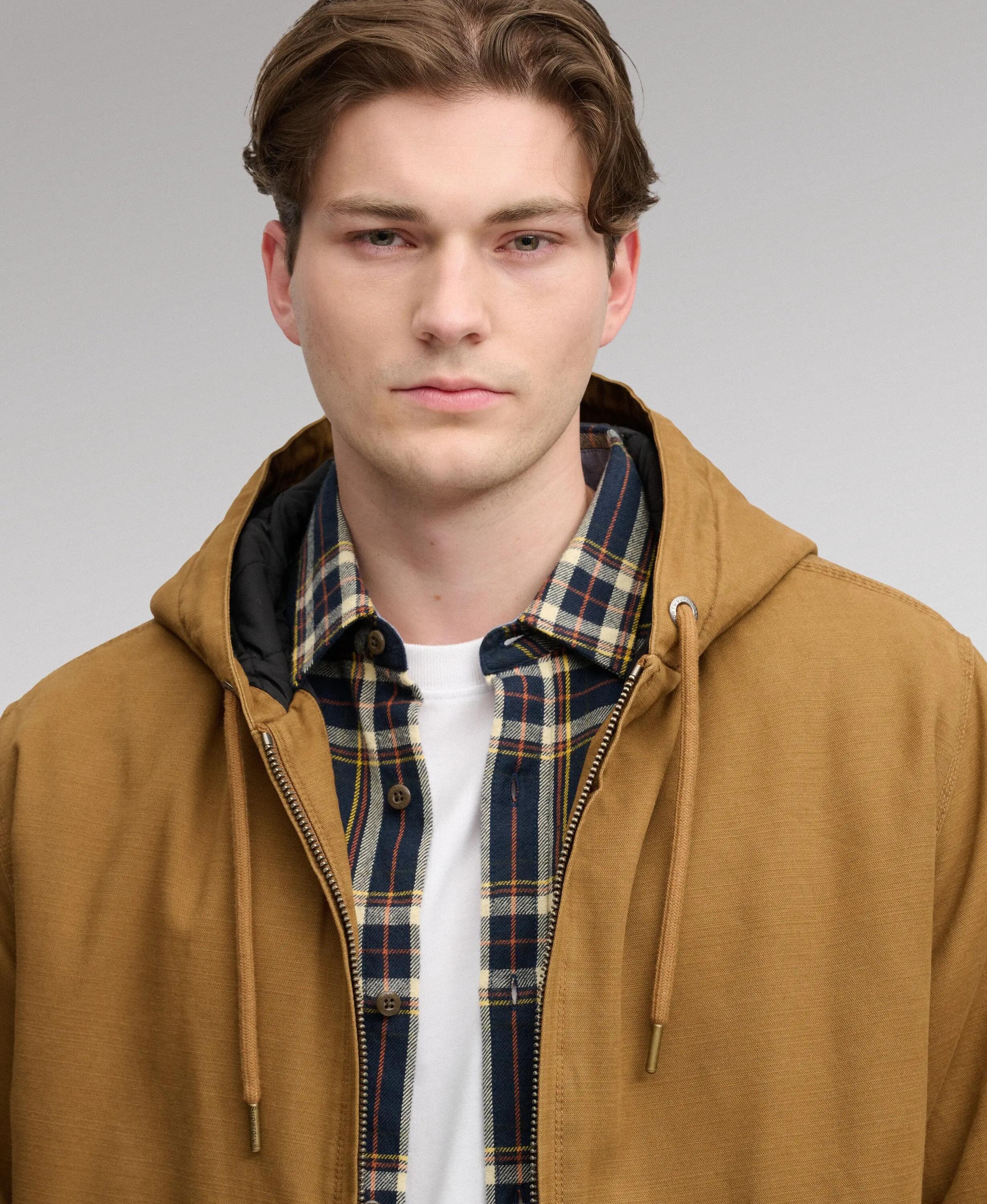 superdry Veste Bomber Hooded Workwear en coton matelassé 4/5