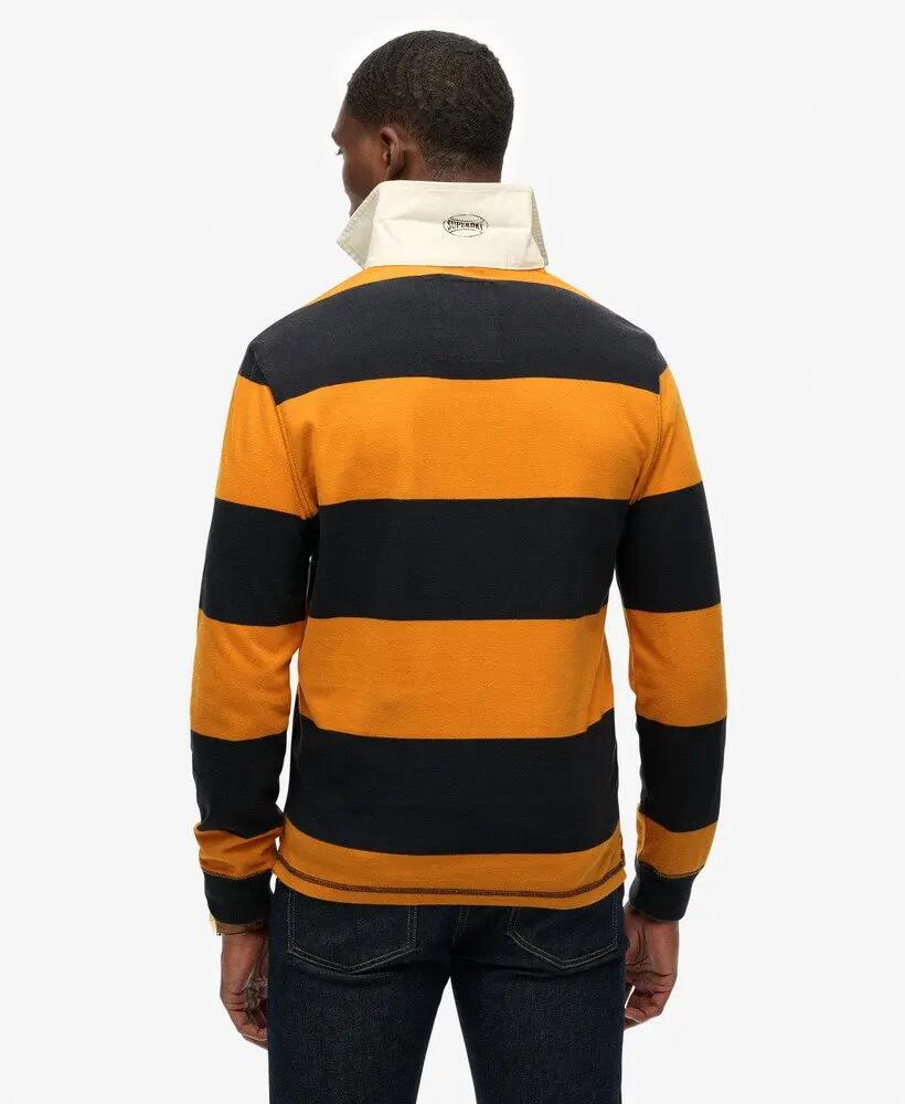 superdry Rugby Vintage Athletic Stripe – Polo décontracté en coton bio 5/7