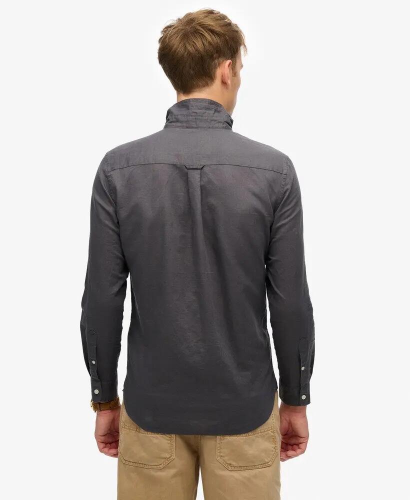 superdry Camisa manga comprida algodão-linho – Corte relaxed 4/6