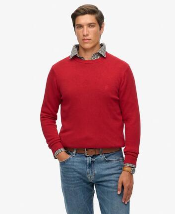 superdry Essentials Cotton Jumper – sweter bawełniany, krój relaxed – ECLIPSE