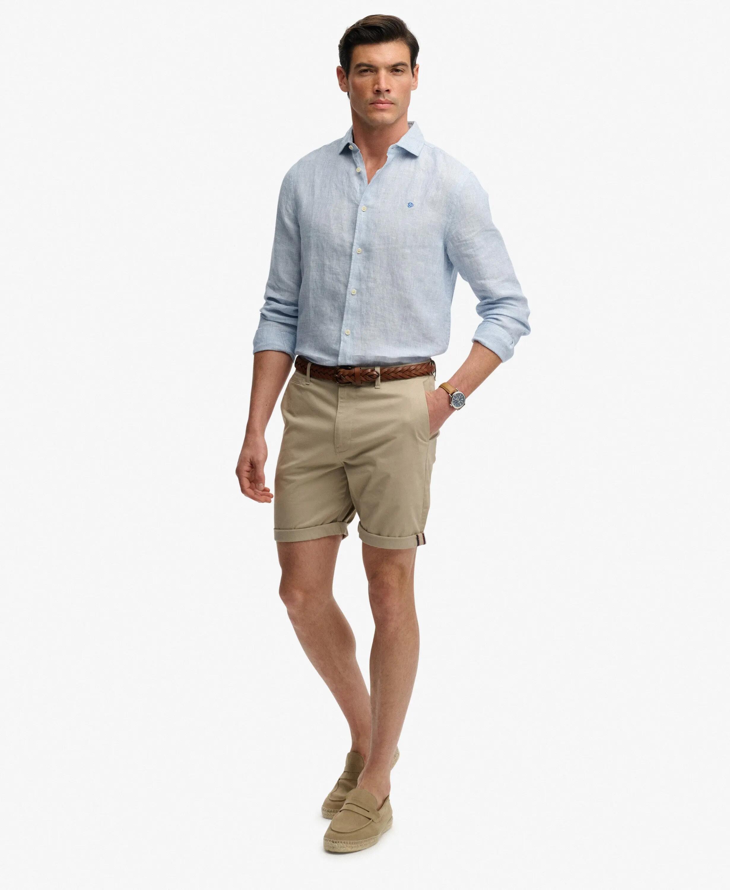 superdry Premium Regular Chino Shorts – slim fit in cotone elasticizzato 2/7