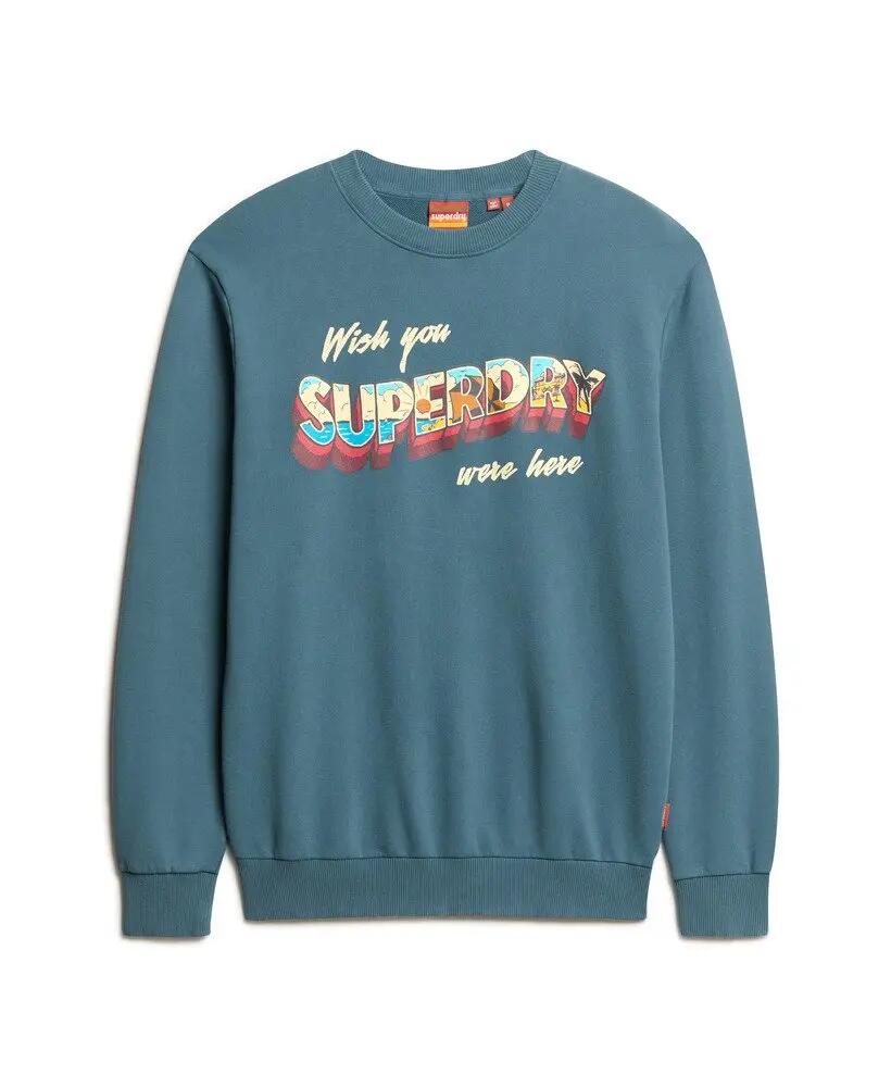 superdry Travel Postcard Graphic Crew bluza z organicznej bawełny 6/6