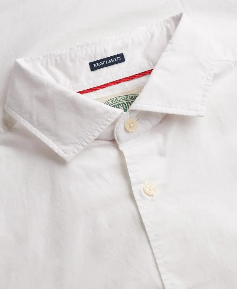 superdry Camisa Cut Away Poplin manga comprida em algodão orgânico 6/7
