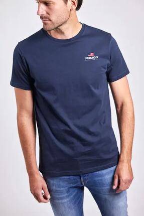 sebago Noah Logo Tee — T-shirt Homme NAVY, L