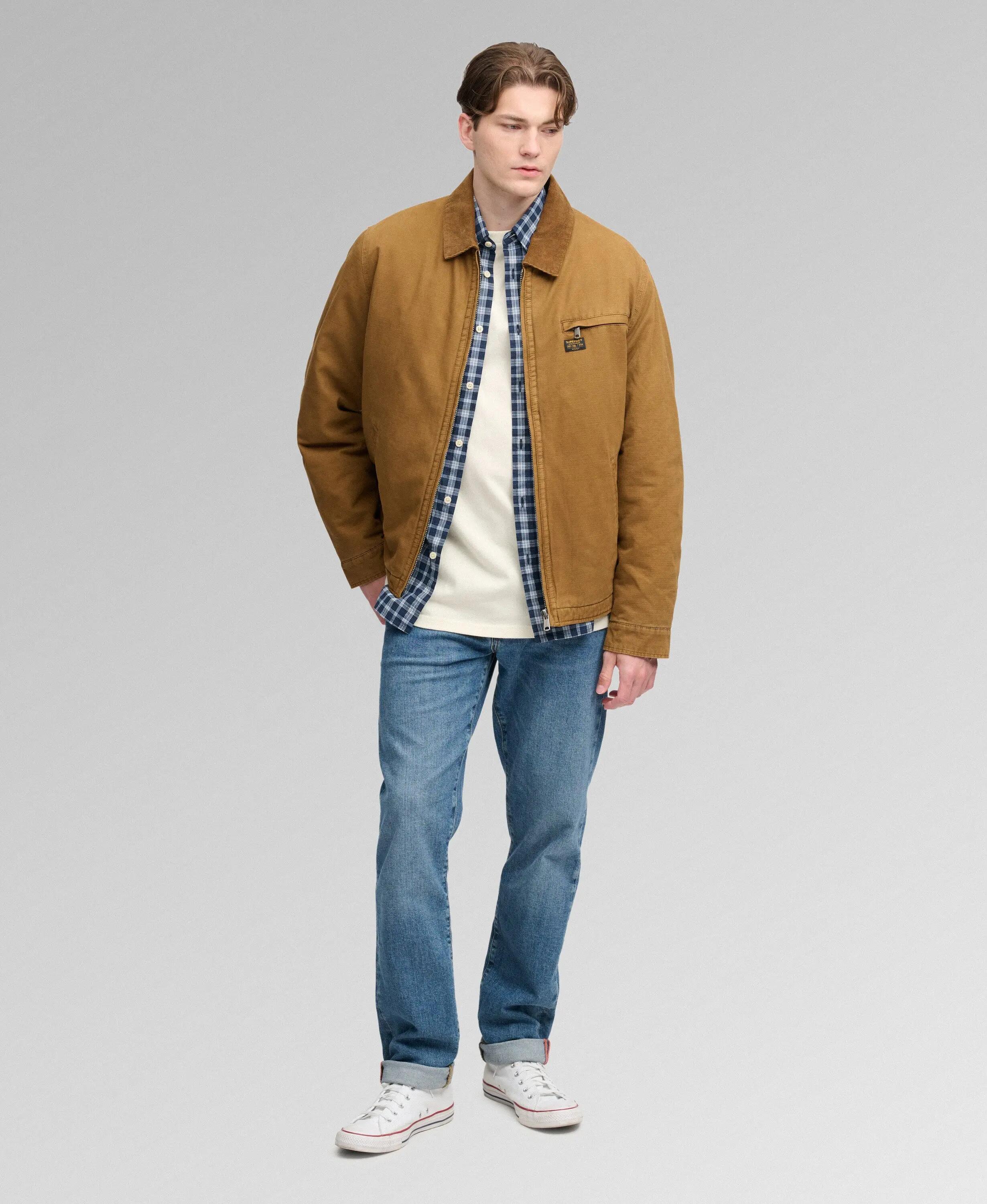 superdry Veste Workwear Ranch en twill - col en velours côtelé 3/5
