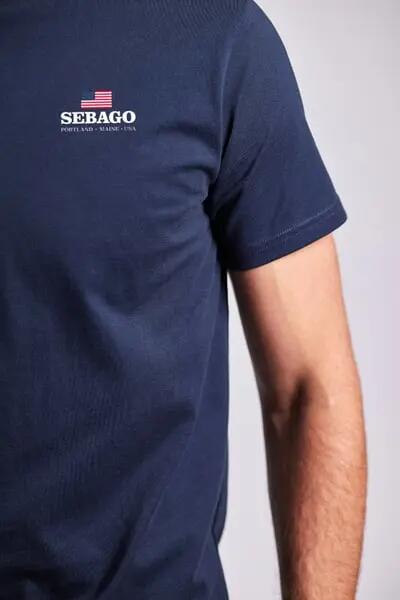 sebago Noah Logo T‑Shirt NAVY 3/3