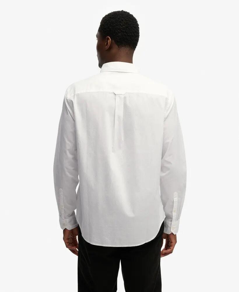 superdry Camisa Cut Away Poplin manga comprida em algodão orgânico 5/7