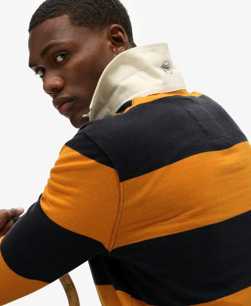 superdry Rugby Vintage Athletic Stripe – Polo décontracté en coton bio 2/7