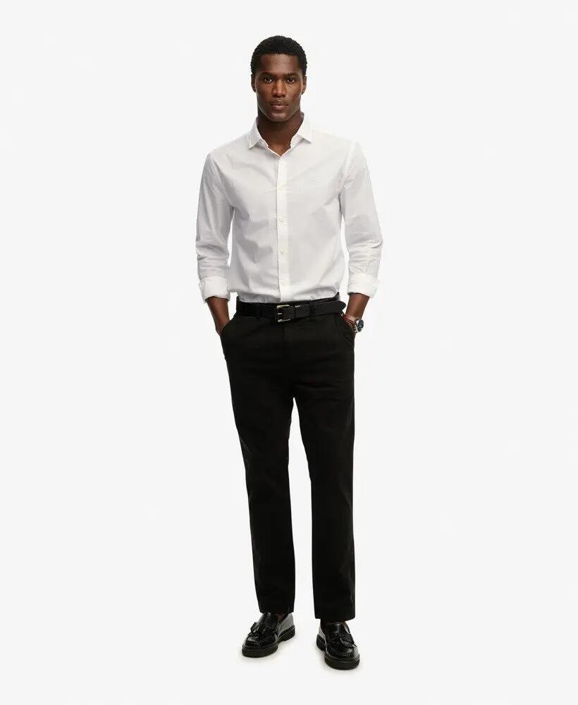 superdry Camisa Cut Away Poplin manga comprida em algodão orgânico 3/7