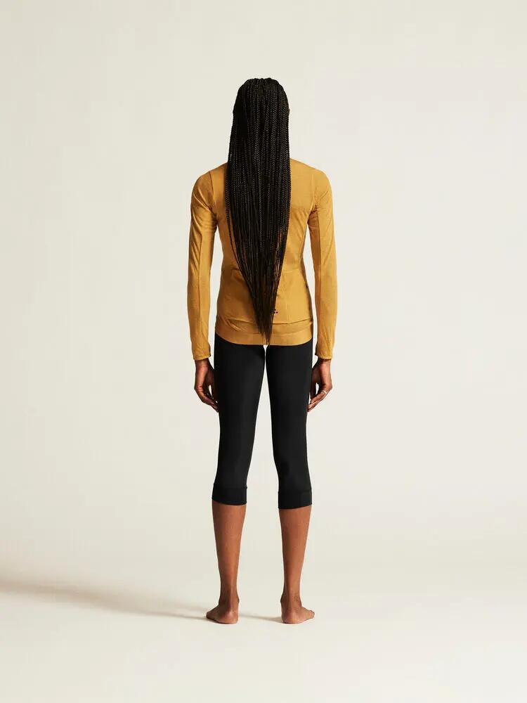 craft Dames lange mouw fietsjersey Core Bike Essence Wool – Turmeric/Melange 4/7