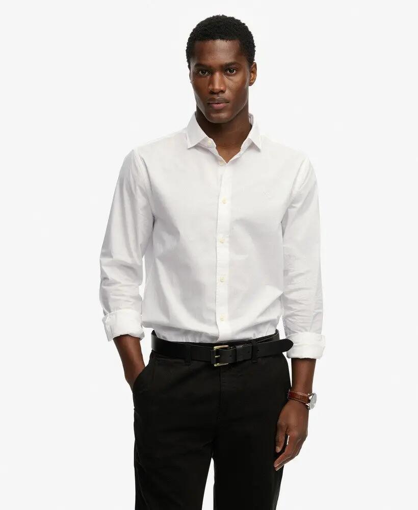 superdry Camisa Cut Away Poplin manga comprida em algodão orgânico 2/7