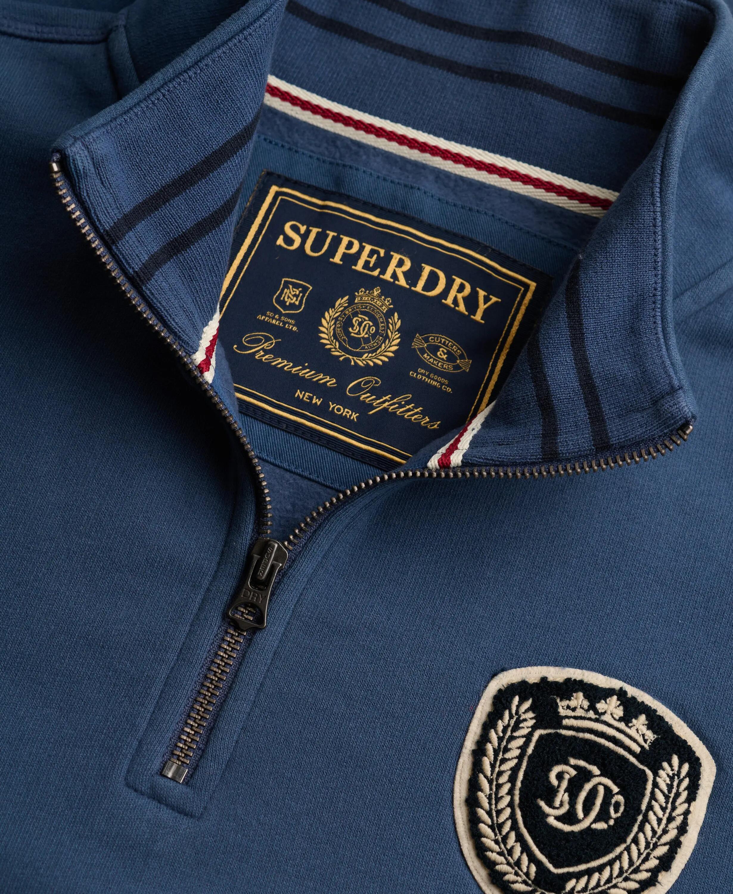 superdry Sweatshirt Vintage Athletic Half Zip em algodão e poliéster reciclado 6/7