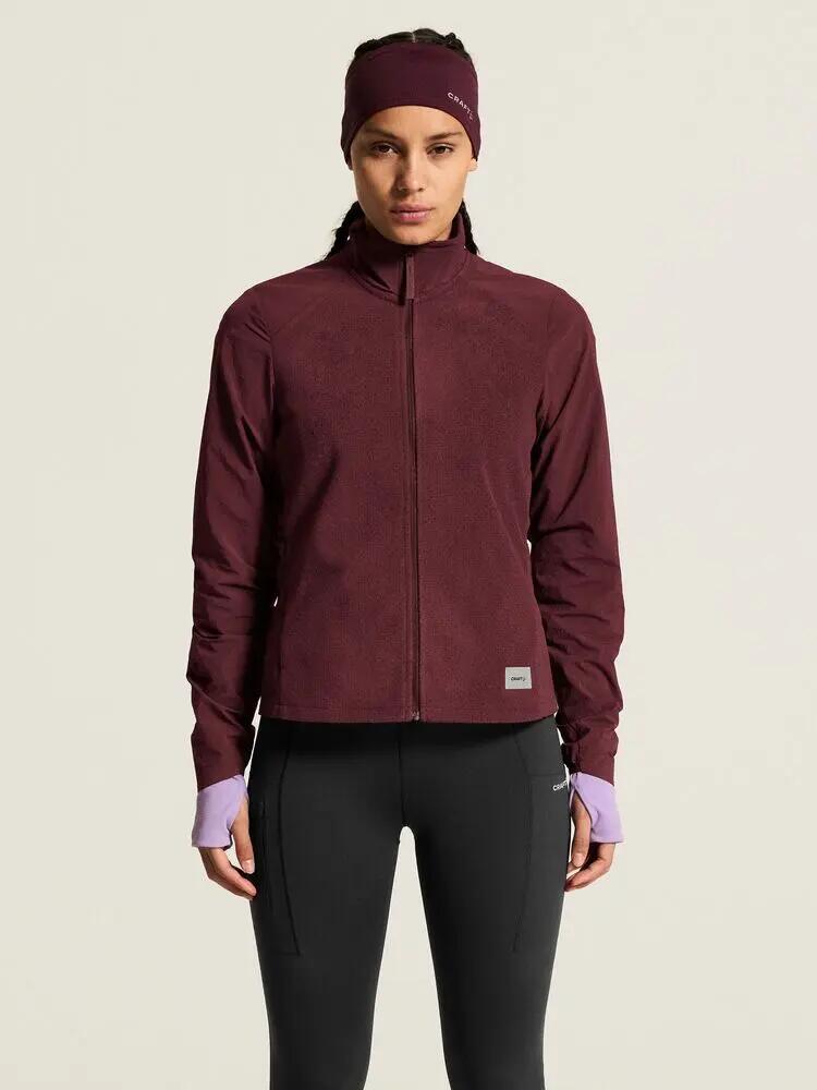craft Fleece Jersey Jacket W – Casaco de running quente com mangas corta-vento 5/7
