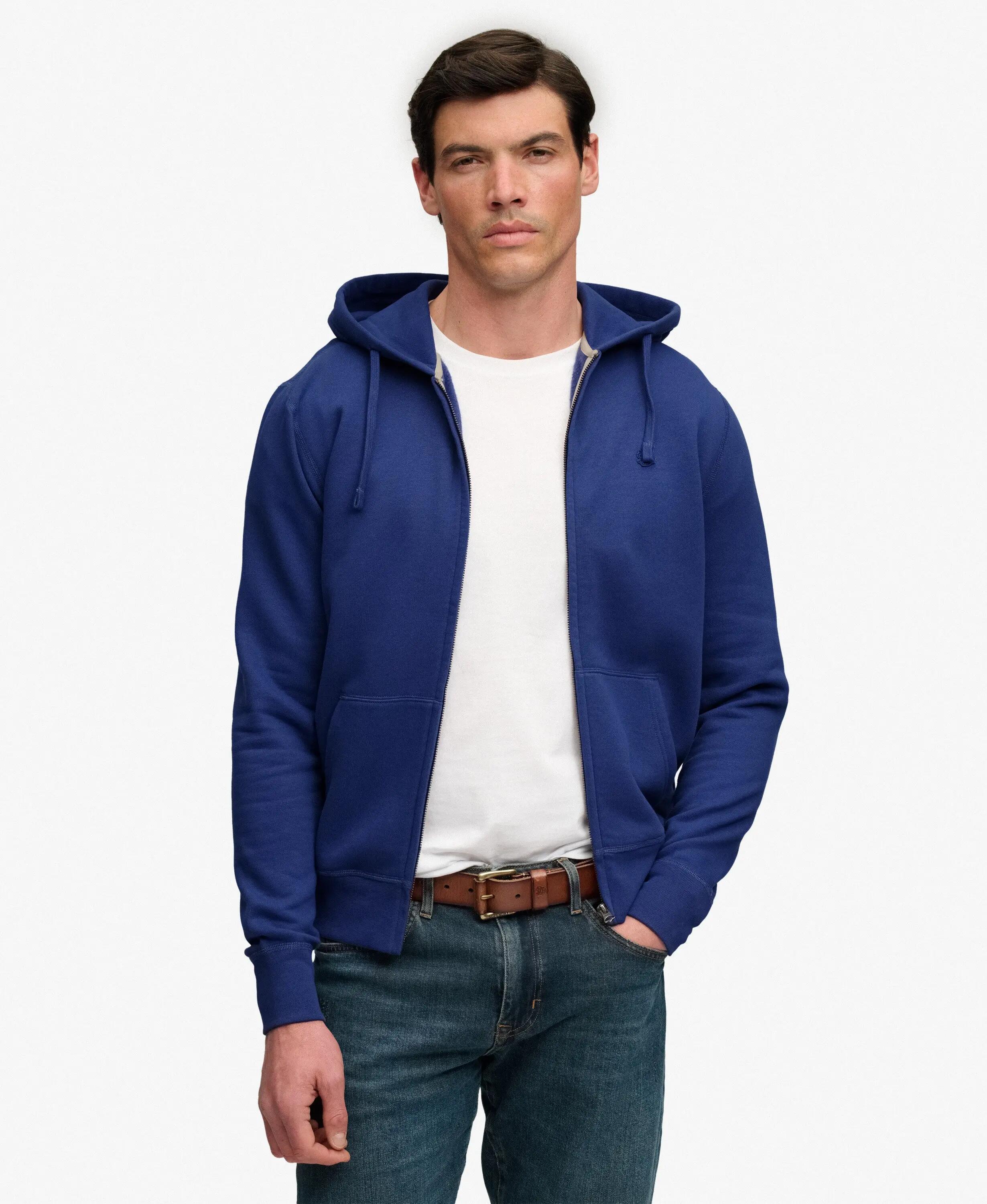 superdry Essential SD Co Logo Zip Hoodie – camisola com fecho em algodão e 2/7