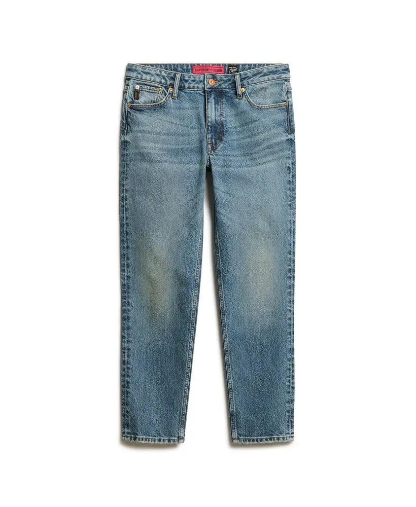 superdry Jeansy Slim z organicznej bawełny, średni stan — Logan Vintage Dark 6/6