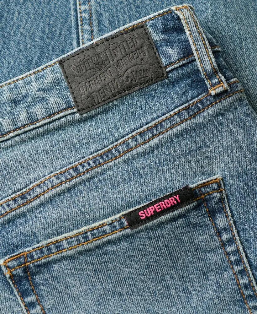 superdry Jeansy Slim z organicznej bawełny, średni stan — Logan Vintage Dark 5/6