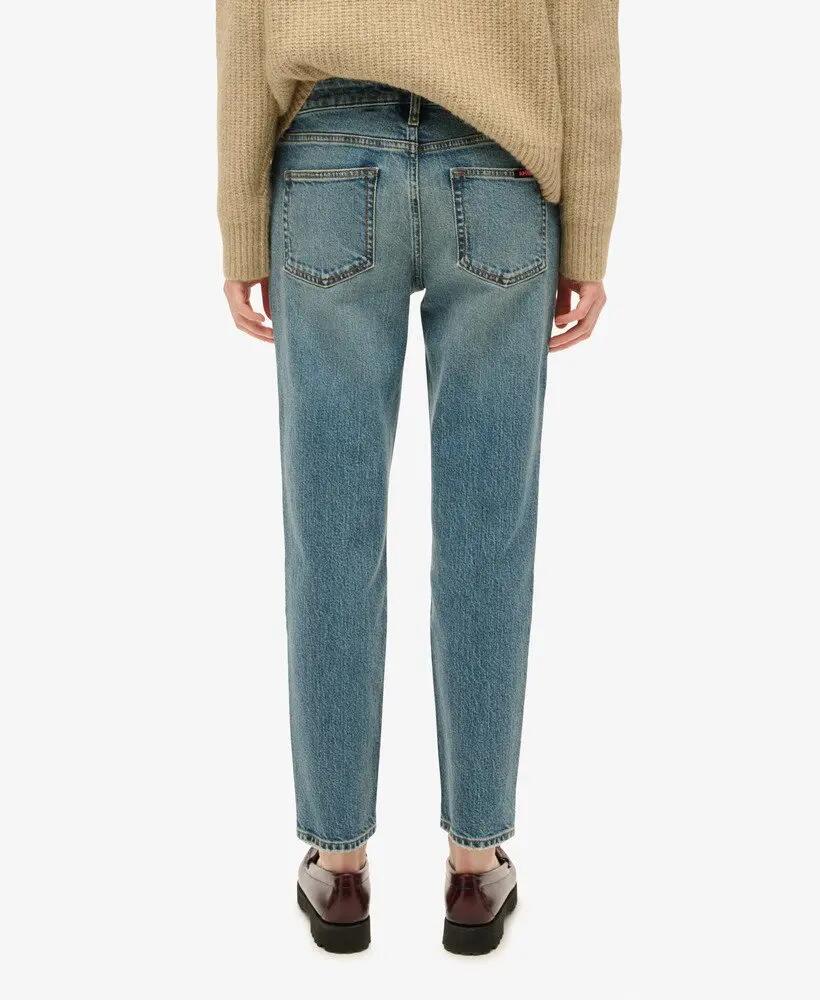 superdry Jeansy Slim z organicznej bawełny, średni stan — Logan Vintage Dark 3/6