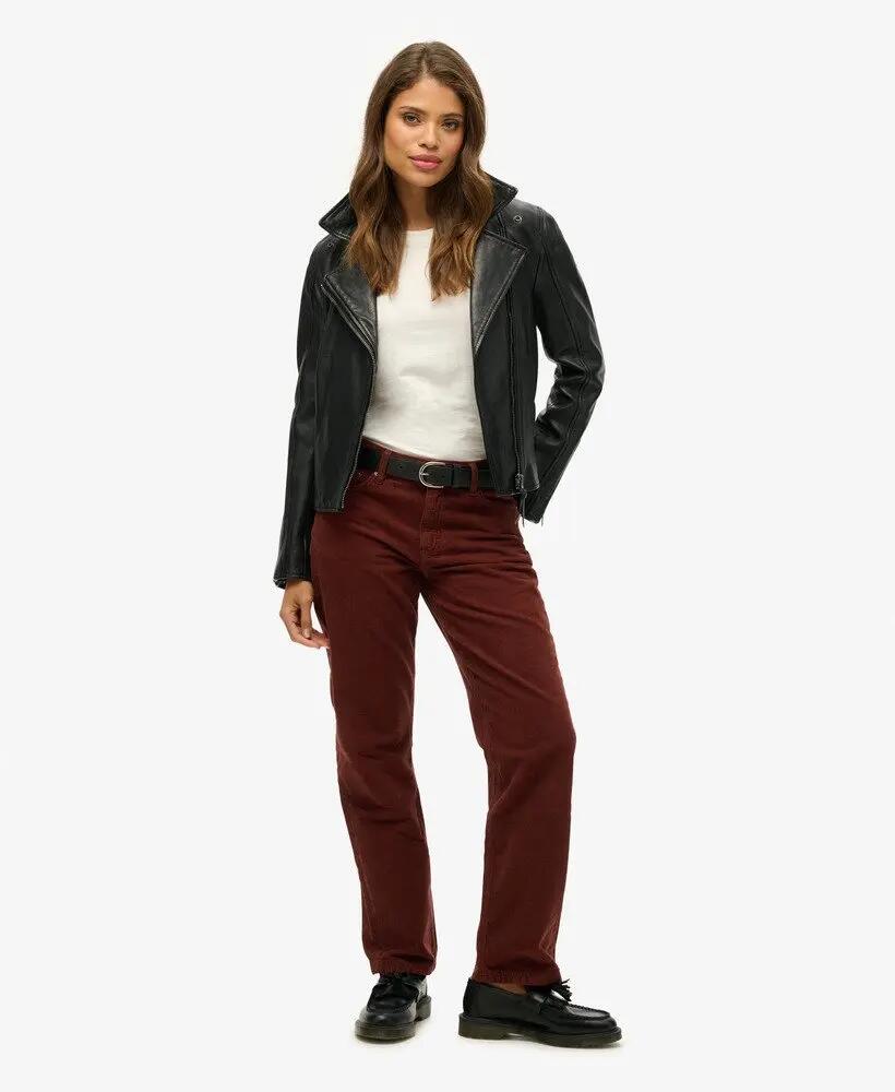 superdry Pantaloni in velluto a coste Straight Leg da donna 5/7