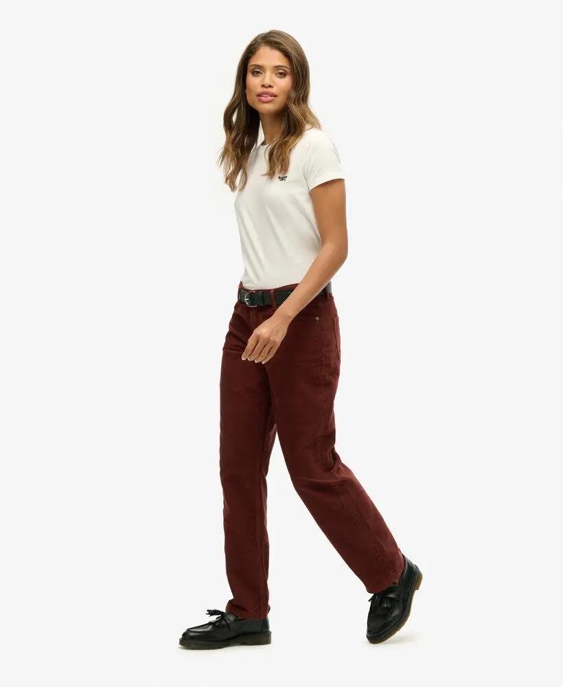 superdry Pantaloni in velluto a coste Straight Leg da donna 4/7