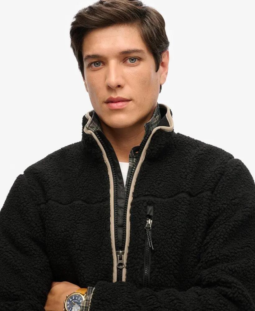 superdry Giacca Sherpa Fleece Outdoor – Vestibilità Relaxed 3/7