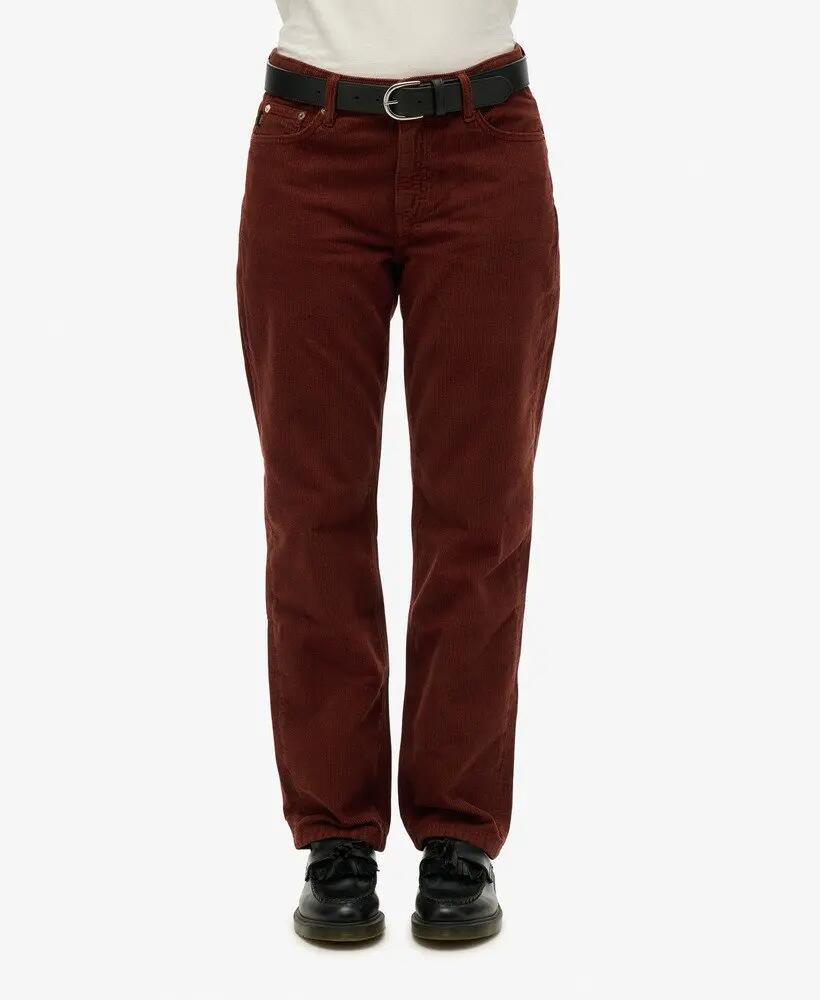 superdry Pantaloni in velluto a coste Straight Leg da donna 2/7