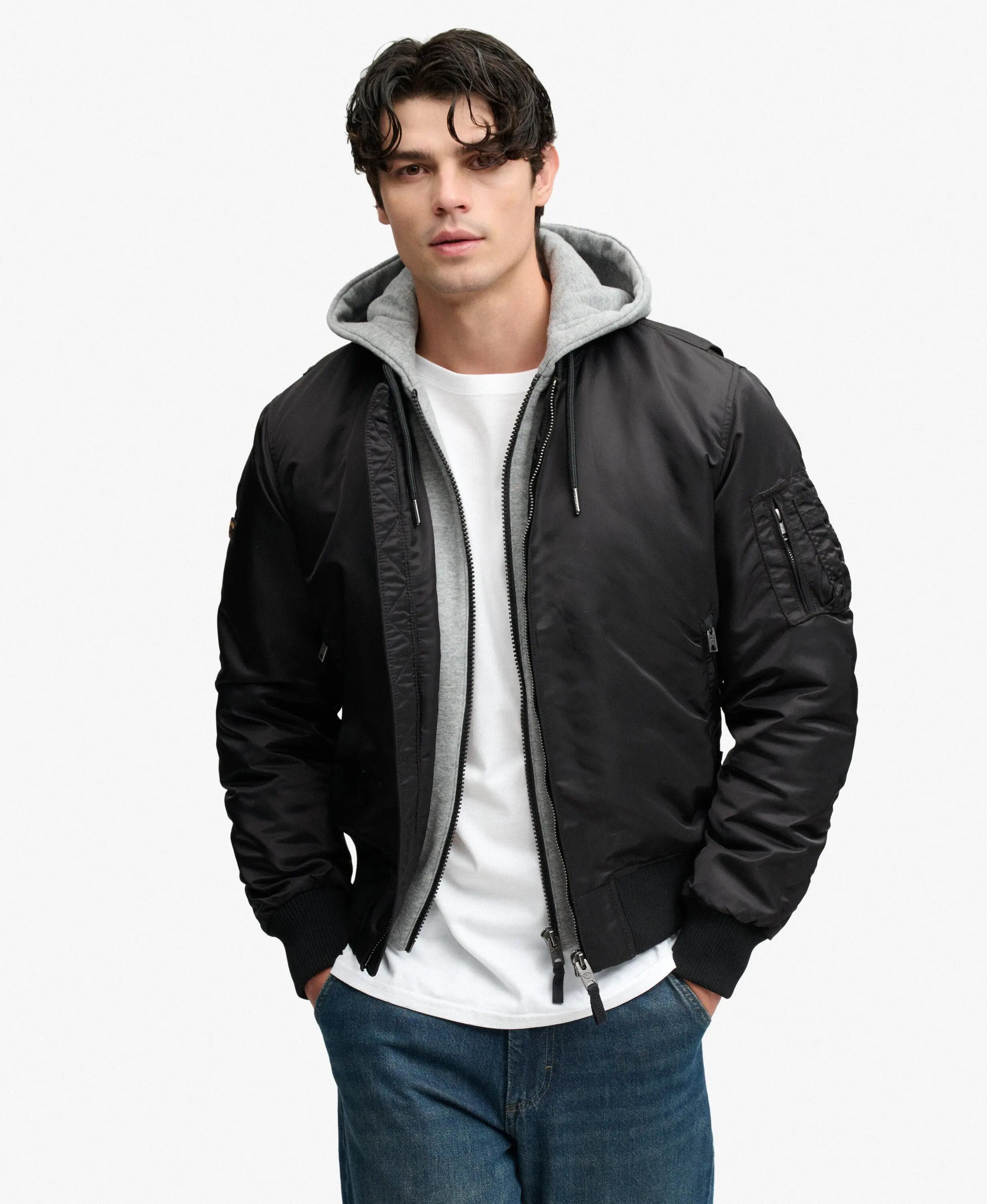 superdry Casaco Bomber Hooded MA1 em nylon reciclado 2/7