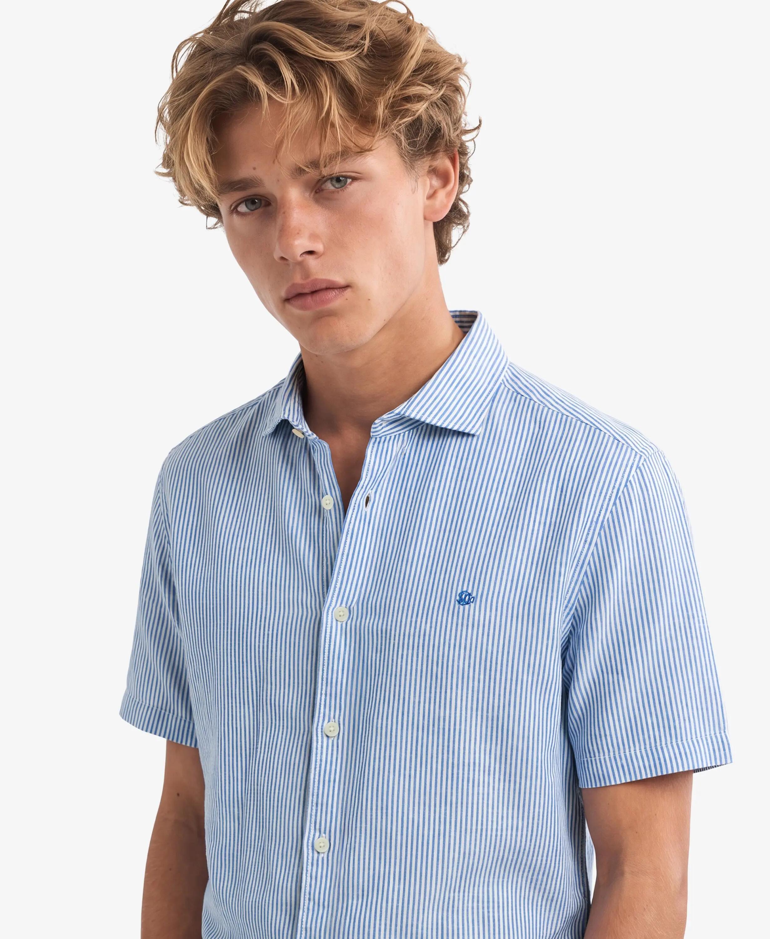 superdry Riviera Short Sleeve Linen Shirt — Linnen overhemd korte mouw 4/5