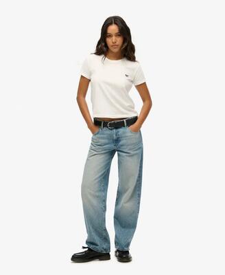 Superdry mid rise wide leg jeans