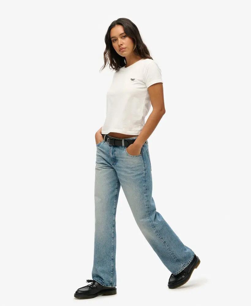 superdry Jean taille mi-haute à jambes larges 4/7