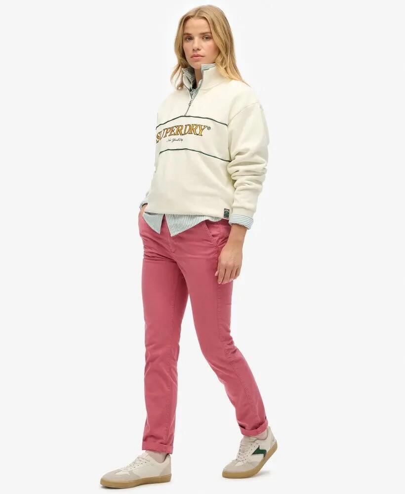 superdry Mid Rise Chino - Dames chino met middelhoge taille 5/7