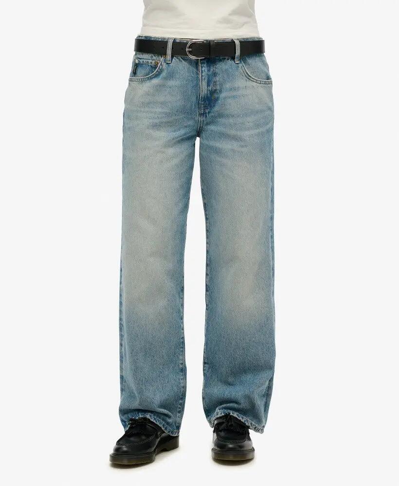 superdry Jean taille mi-haute à jambes larges 2/7