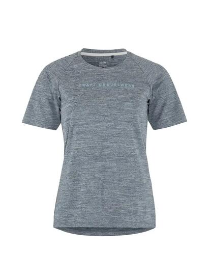 craft ADV Gravel Ss Tee W shirt van gerecycled polyester